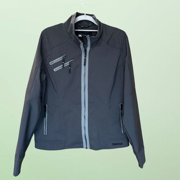 EUC Marmot Women's Full Zip Lightweight Jacket Gray Size Large - Picture 9 of 11